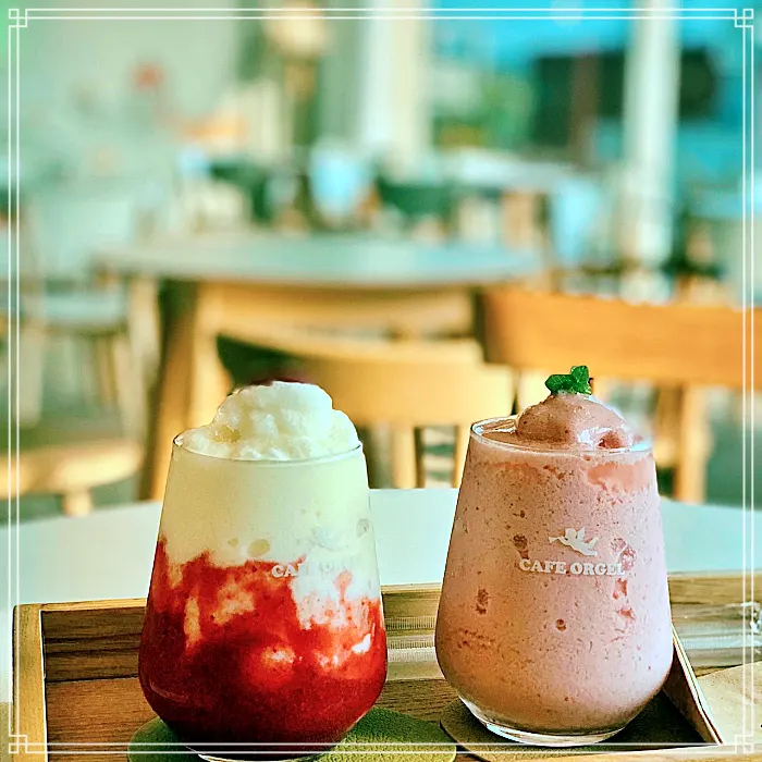 부산, 기장 맛집 나만의 오르골 만들 수 있는 디저트 감성 카페, 와플