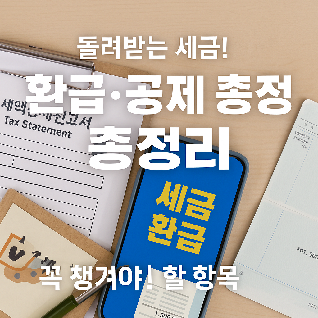 [8편] 종합소득세 환급과 공제 혜택 총정리