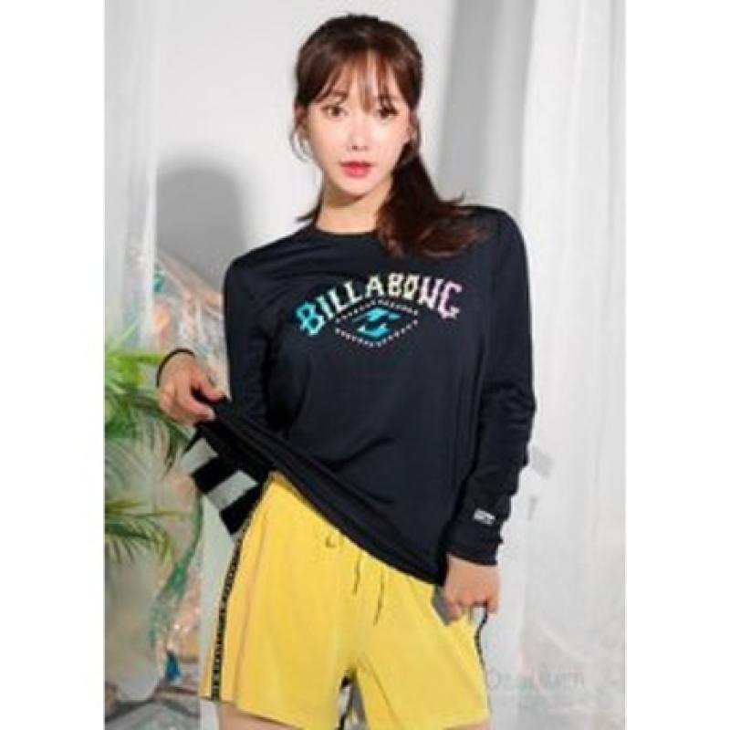 23 빌라봉 여성 루즈핏 래쉬가드 PIPE TOMBOY BLK