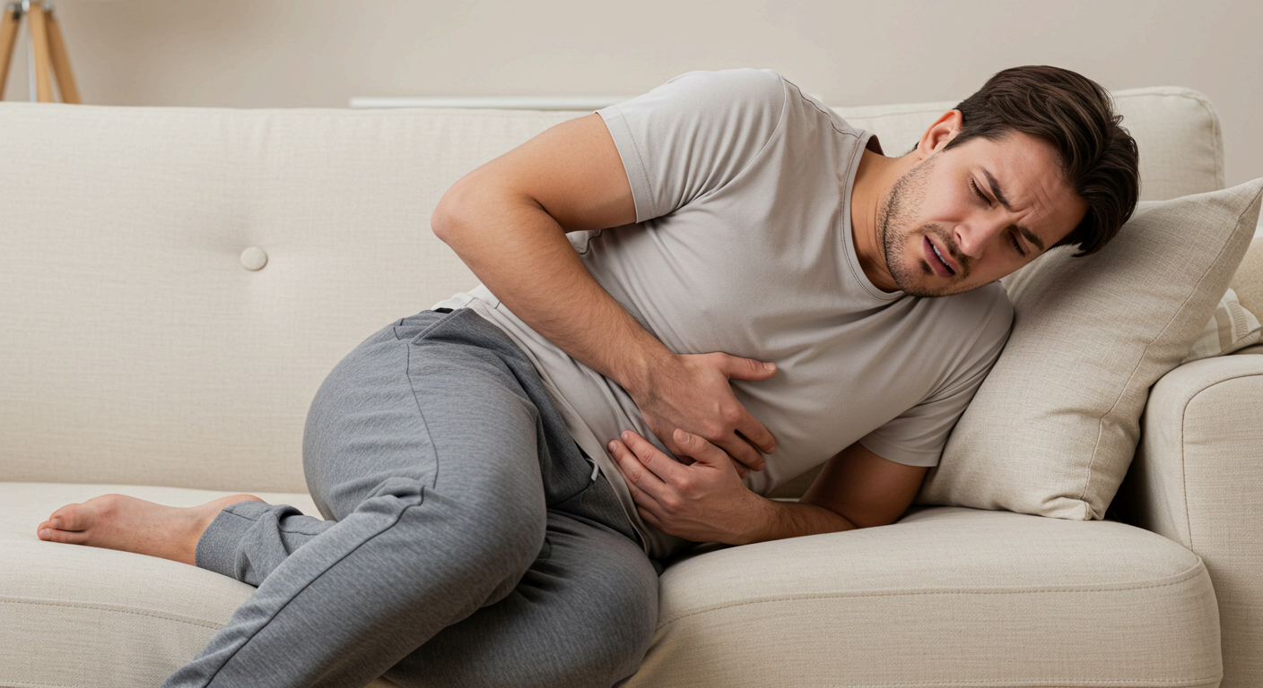 배에 가스차고 복부팽만 통증&amp;#44; 장운동 장애 가능성