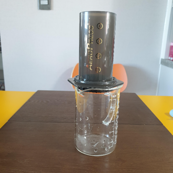 에어로프레스를 이용한 아이스커피 레시피_순방향