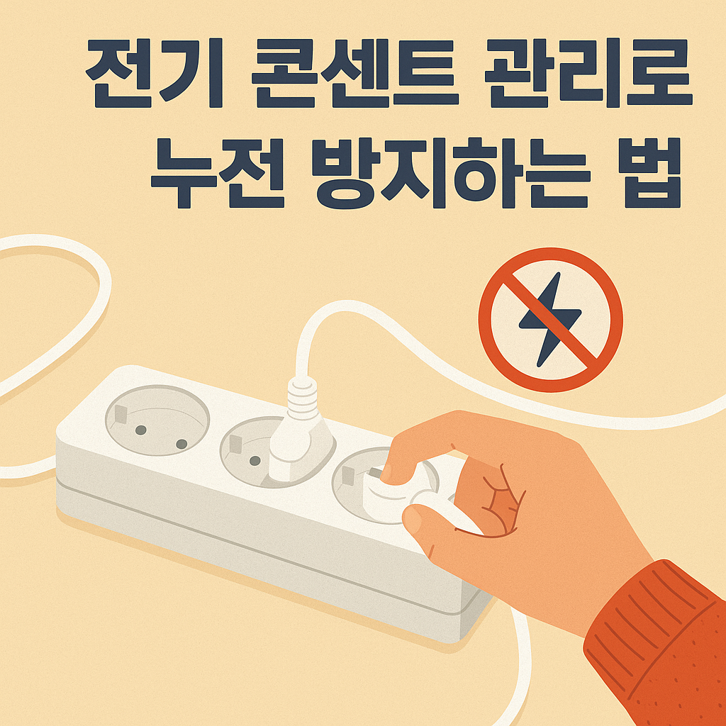 전기 콘센트 관리로 누전 방지하는 법
