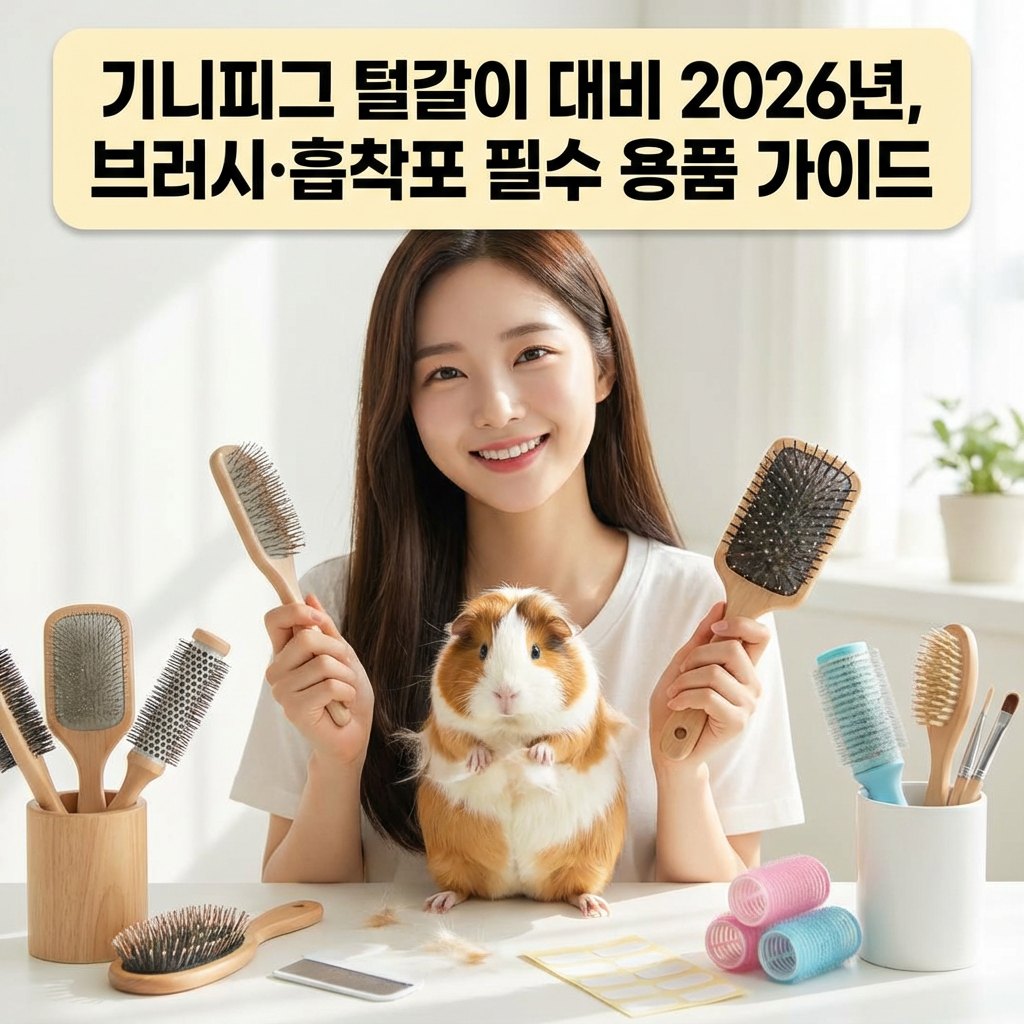 기니피그 털갈이 대비 2026년 ｜ 브러시&middot;흡착포 필수 용품 가이드