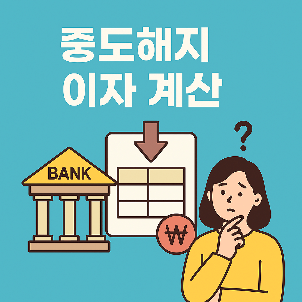 중도해지 이자 계산 관련 사진
