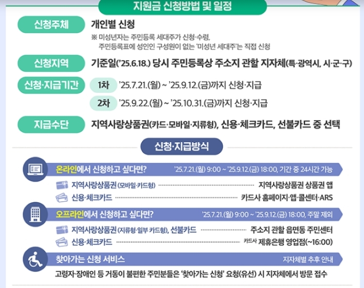 2025년 민생회복지원금