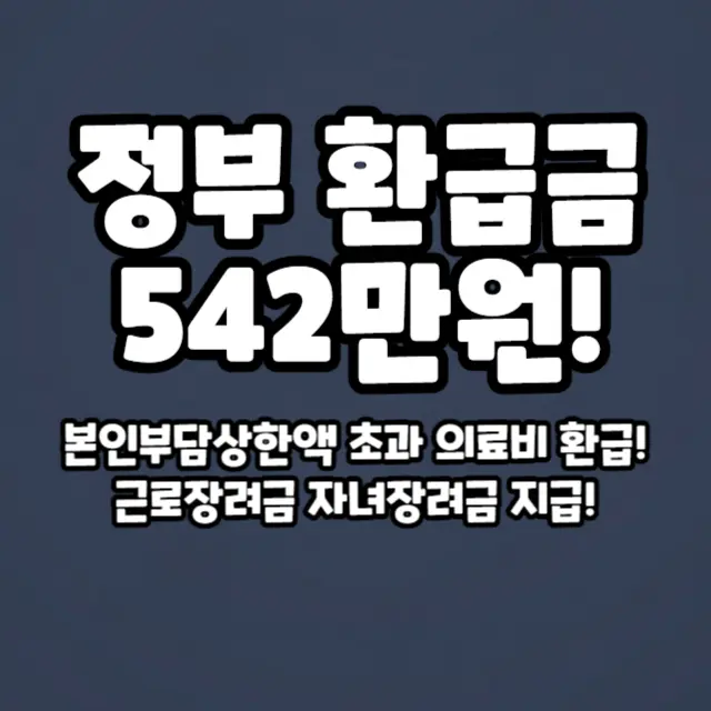 본인부담상한제-근로자녀장려금-환급-신청