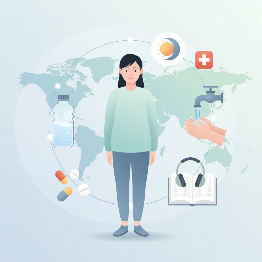 호텔 방에서 하는 맨몸운동 루틴과 여..