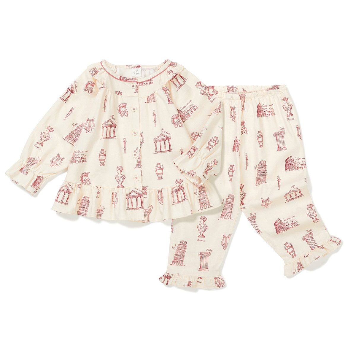 오르시떼 여아동 로마 긴소매 상하