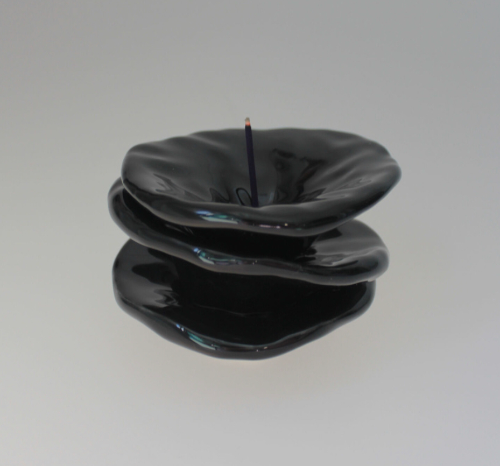 움푹파인 원형 인센스 홀더