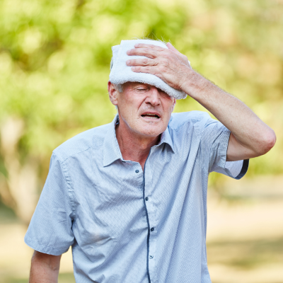 고온 직사광선 노출 시 온열질환 발생 가능성이 높음