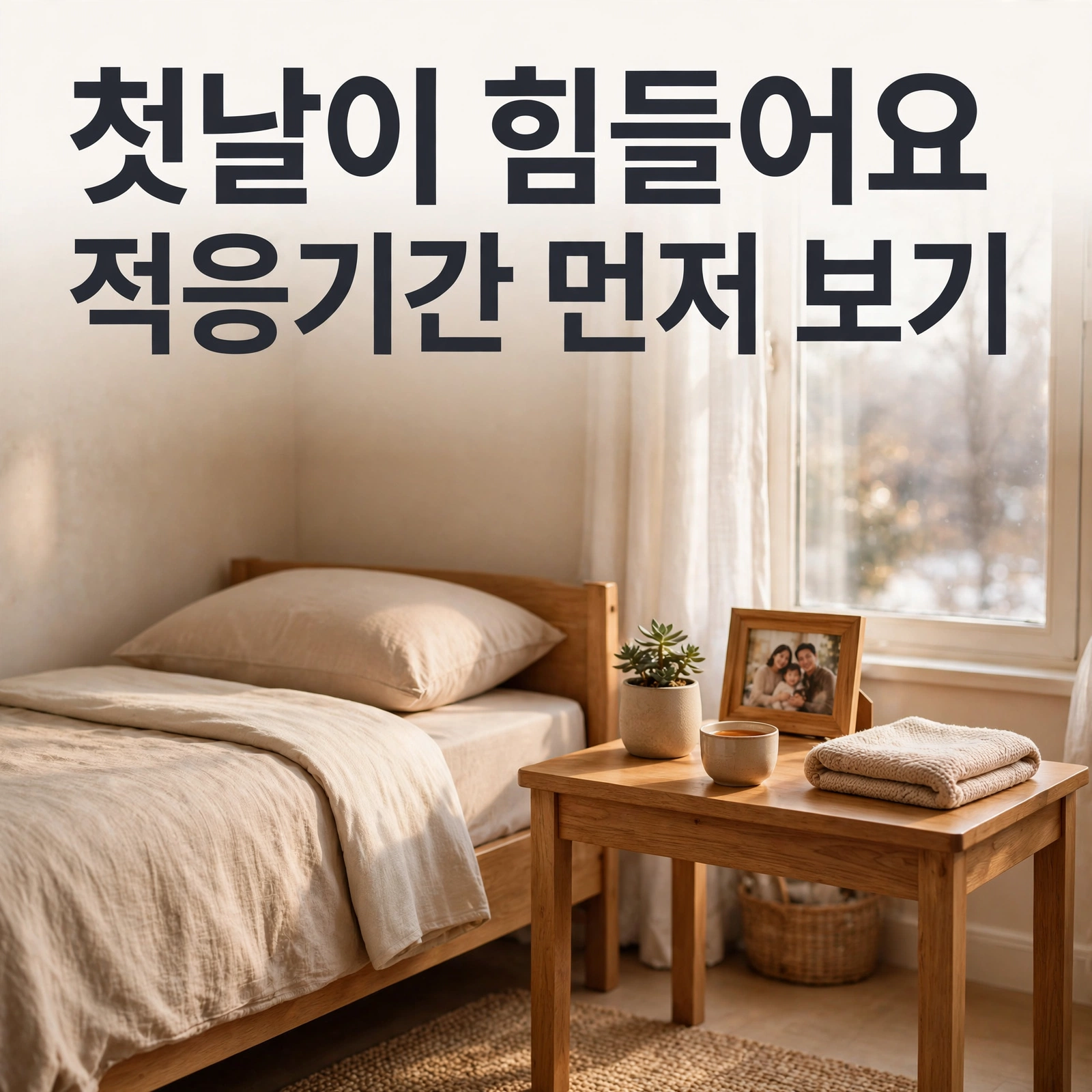 따뜻한 요양원 병실 대표 이미지