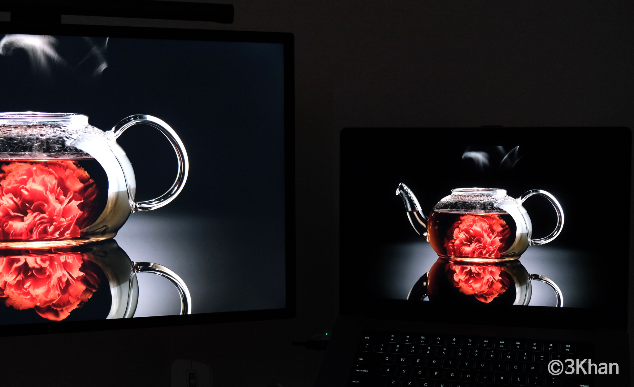 미니 LED 명암비 비교