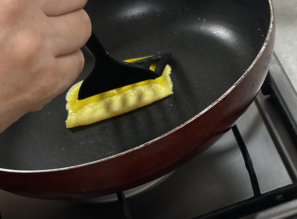 한식조리기능사 실기시험 준비 - 화양적 - 계란말이 하듯 황지단 만들기 