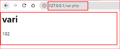 a의 값을 100으로 변경 시 출력결과