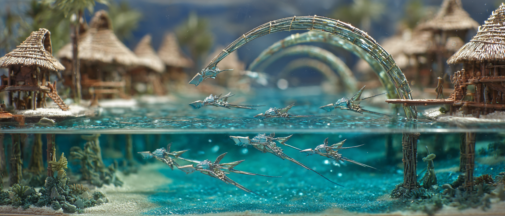 미니어처풍으로 재해석한 아바타: 물의 길 장면 by pearl's review