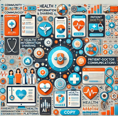 IT 기술 활용, 건강 정보 공유 및 소통 플랫폼 활용 관련 사진