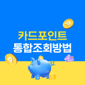 카드포인트 통합조회방법