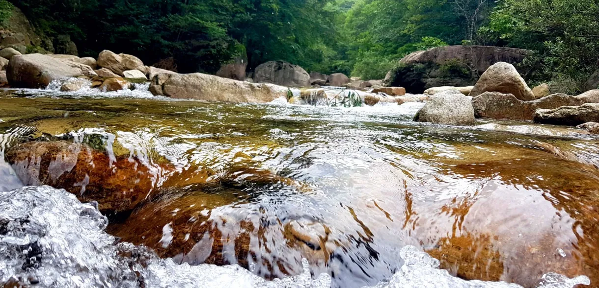 문경 조령산 계곡 흐르는 물