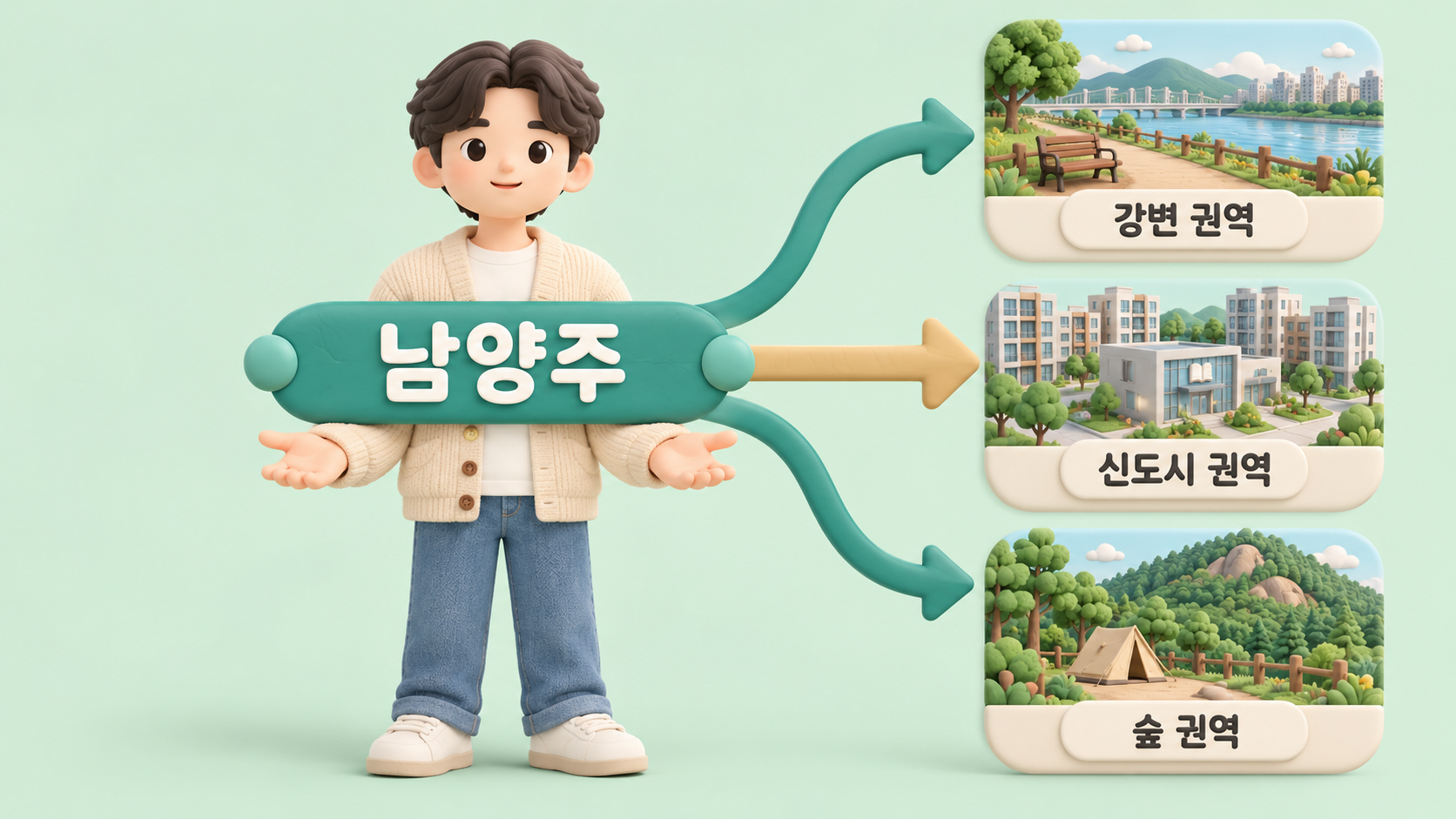 남양주 권역 세 갈래