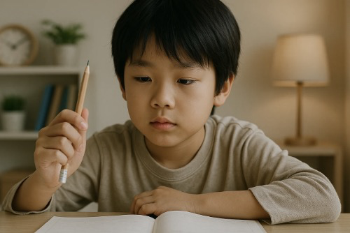 공부만 시작하면 펜을 돌림