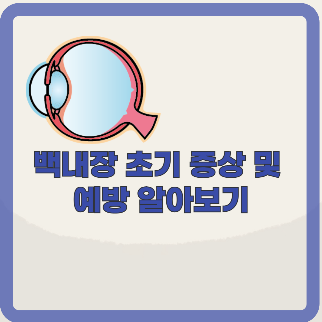 백내장 증상, 원인, 치료, 예방법 확인하기