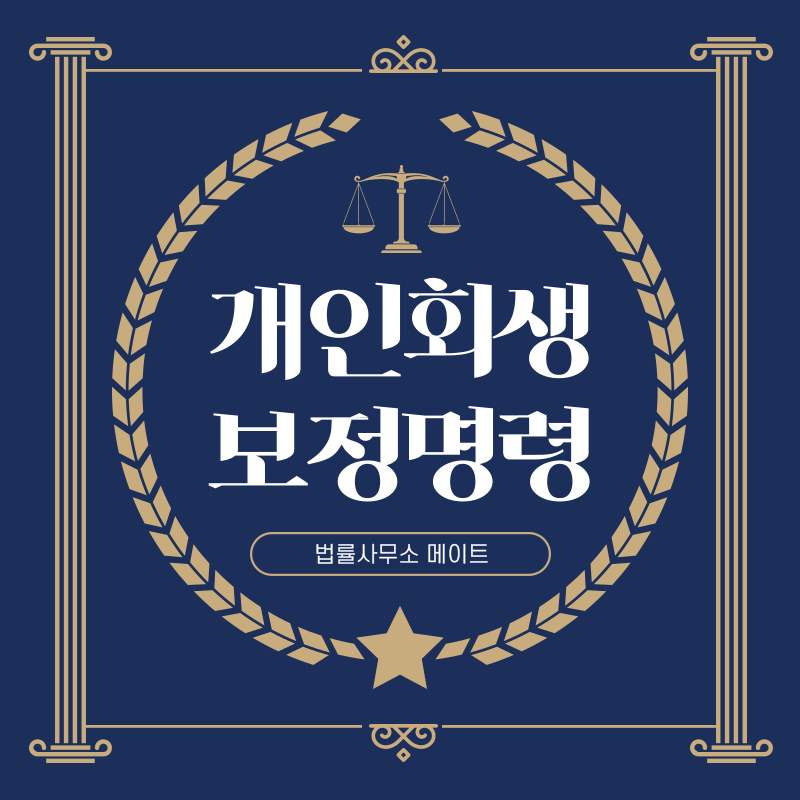 개인회생 보정명령