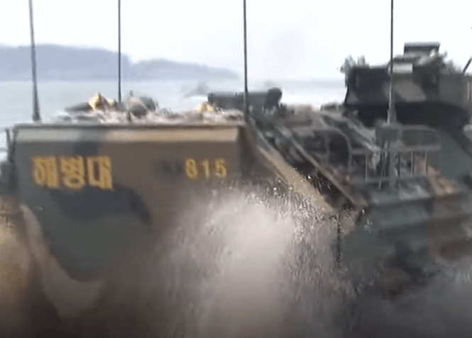 포항 장갑차 침수 사고