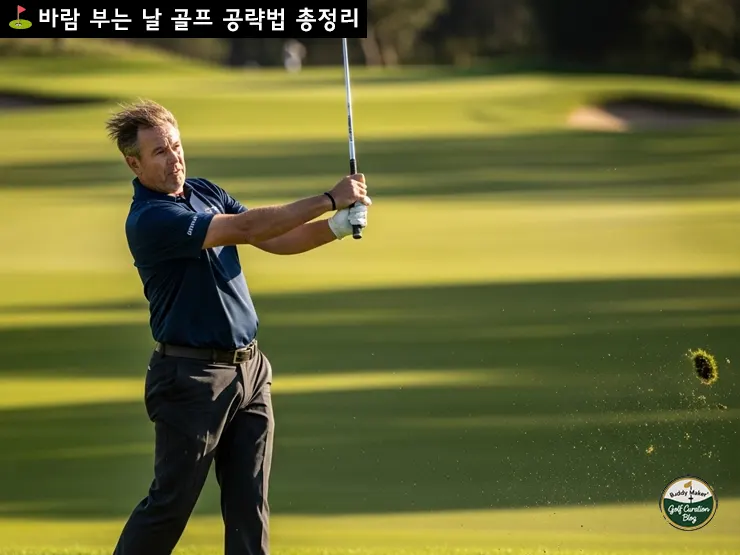바람 부는 날 골프