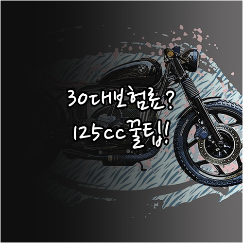 30대 125cc 보험료 실제 견적과..
