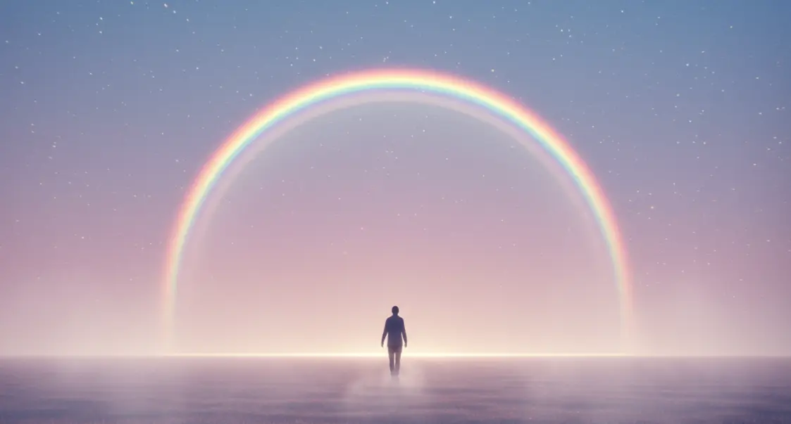 무지개 아래를 걷는 꿈