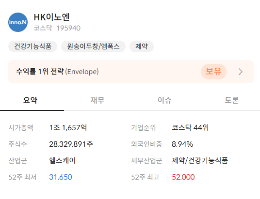 HK이노엔 주가 전망