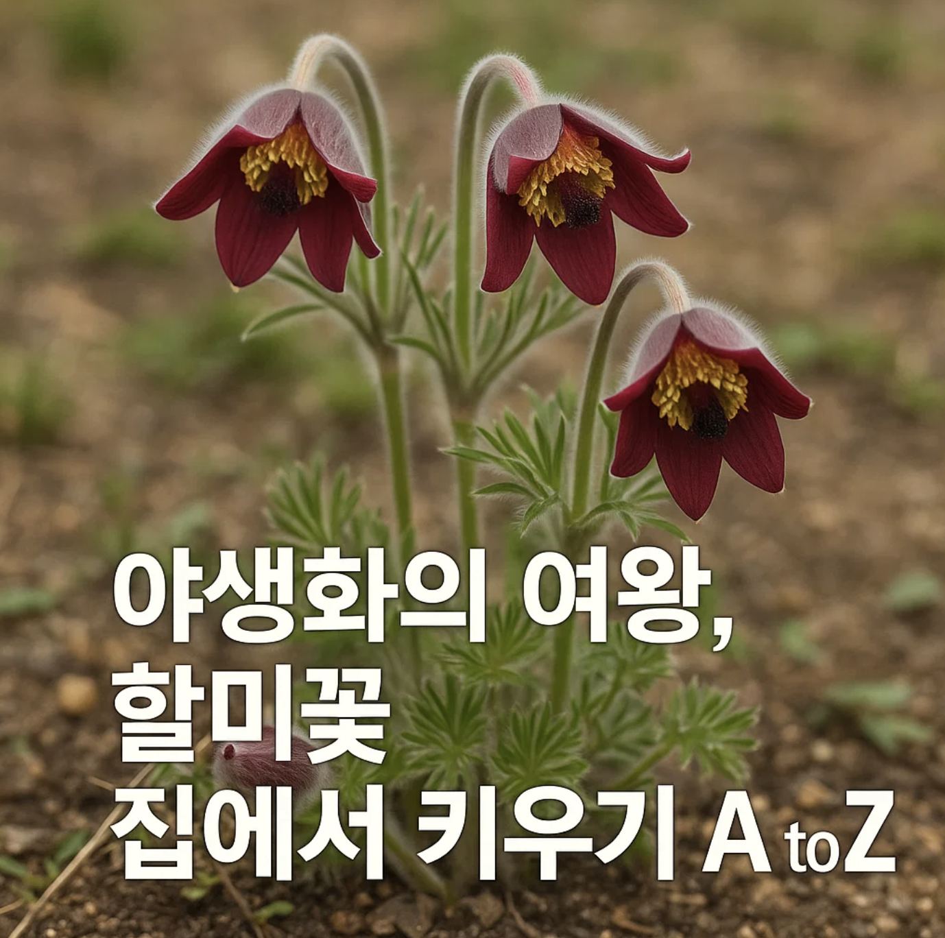 야생화의 여왕, 할미꽃 집에서 키우기 A to Z