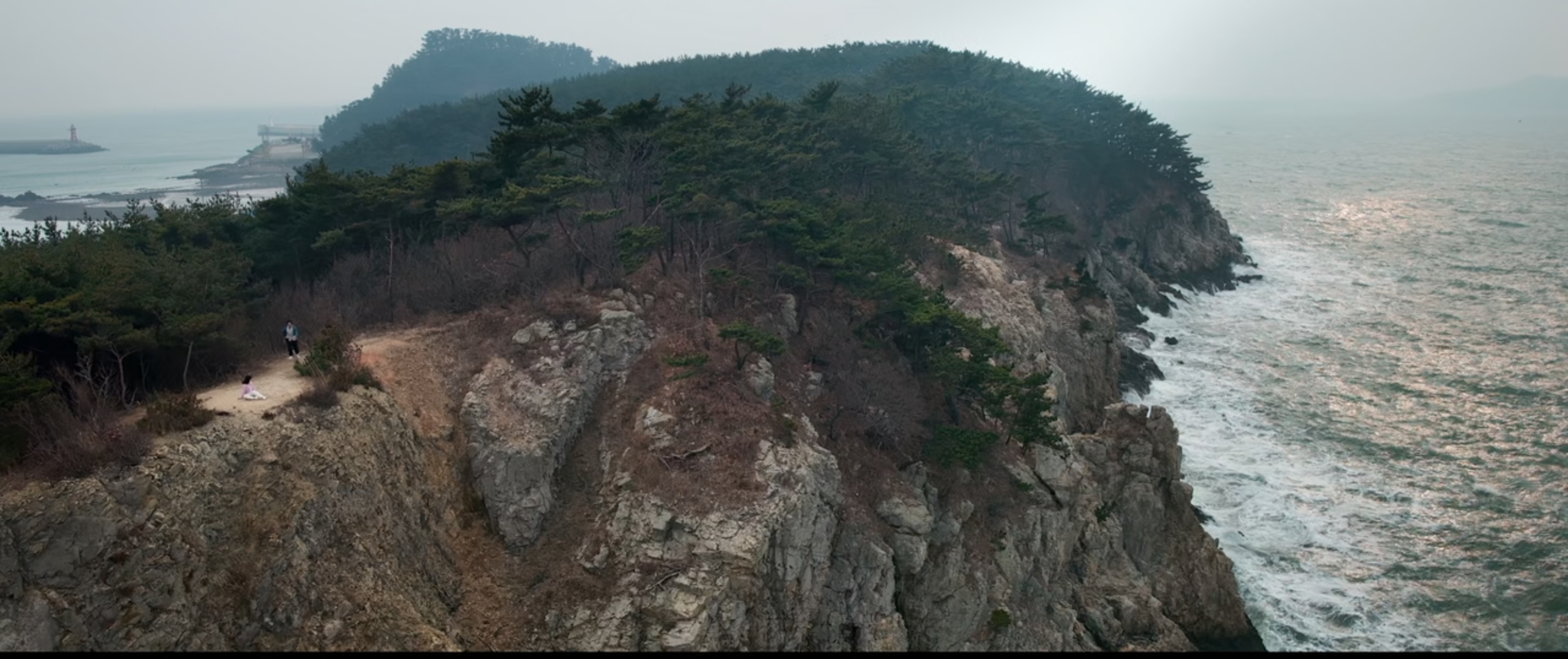 태안 마도 해안 절벽 풍경 장면