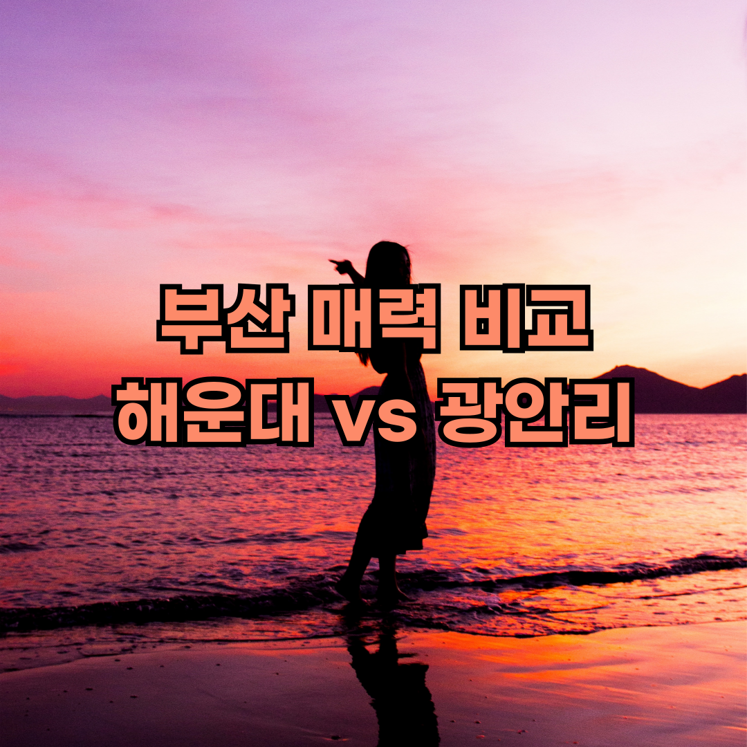 부산 해운대 광안리 비교