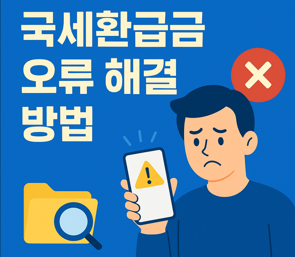 국세환급금 오류 해결 방법