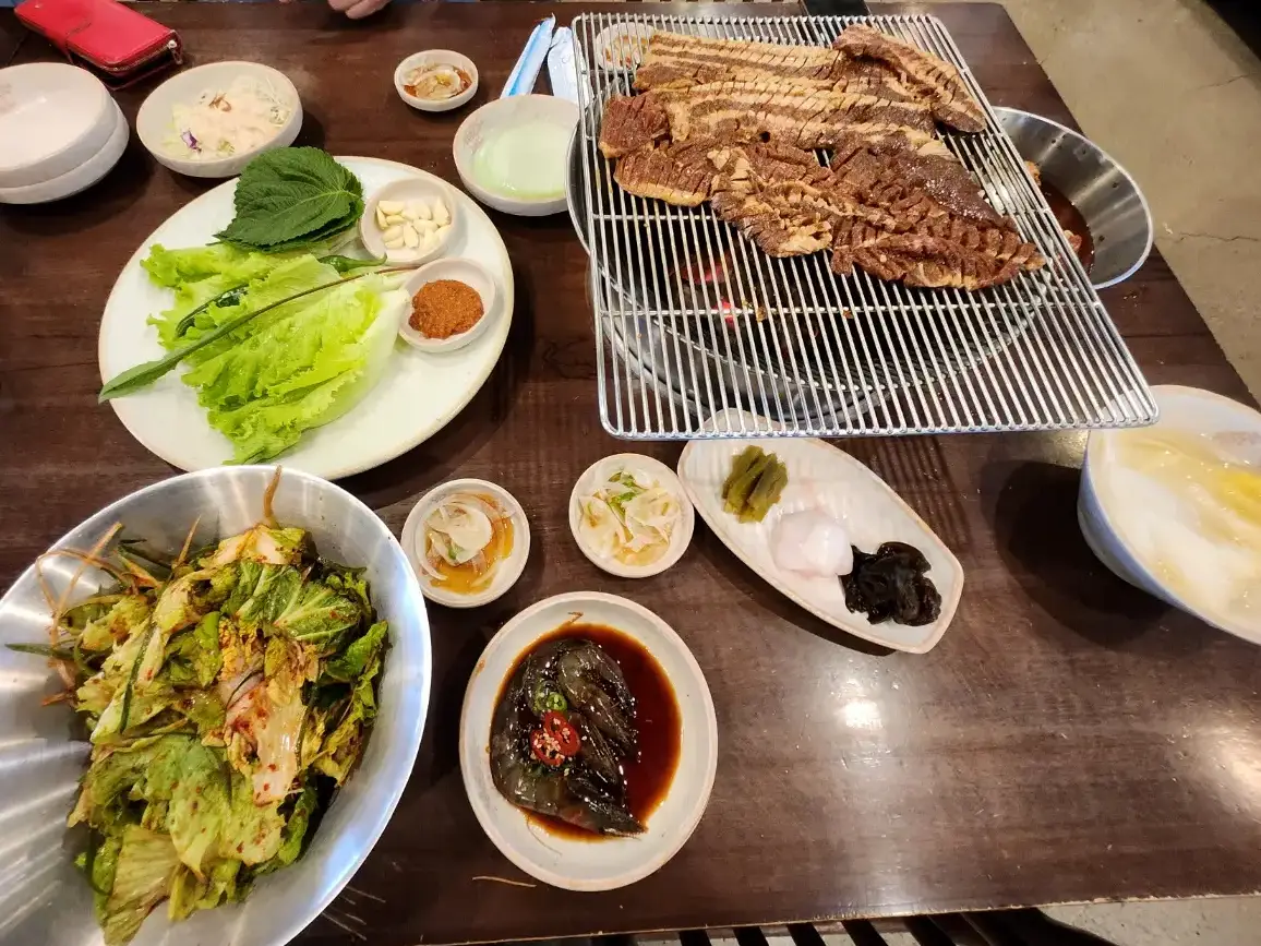 서민갈비 상차림