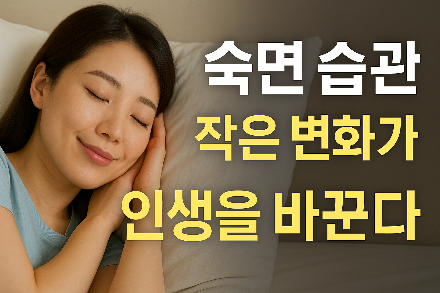 숙면 습관