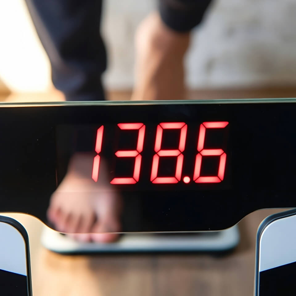 투약 중단 후 체중 반등 그래프 사진