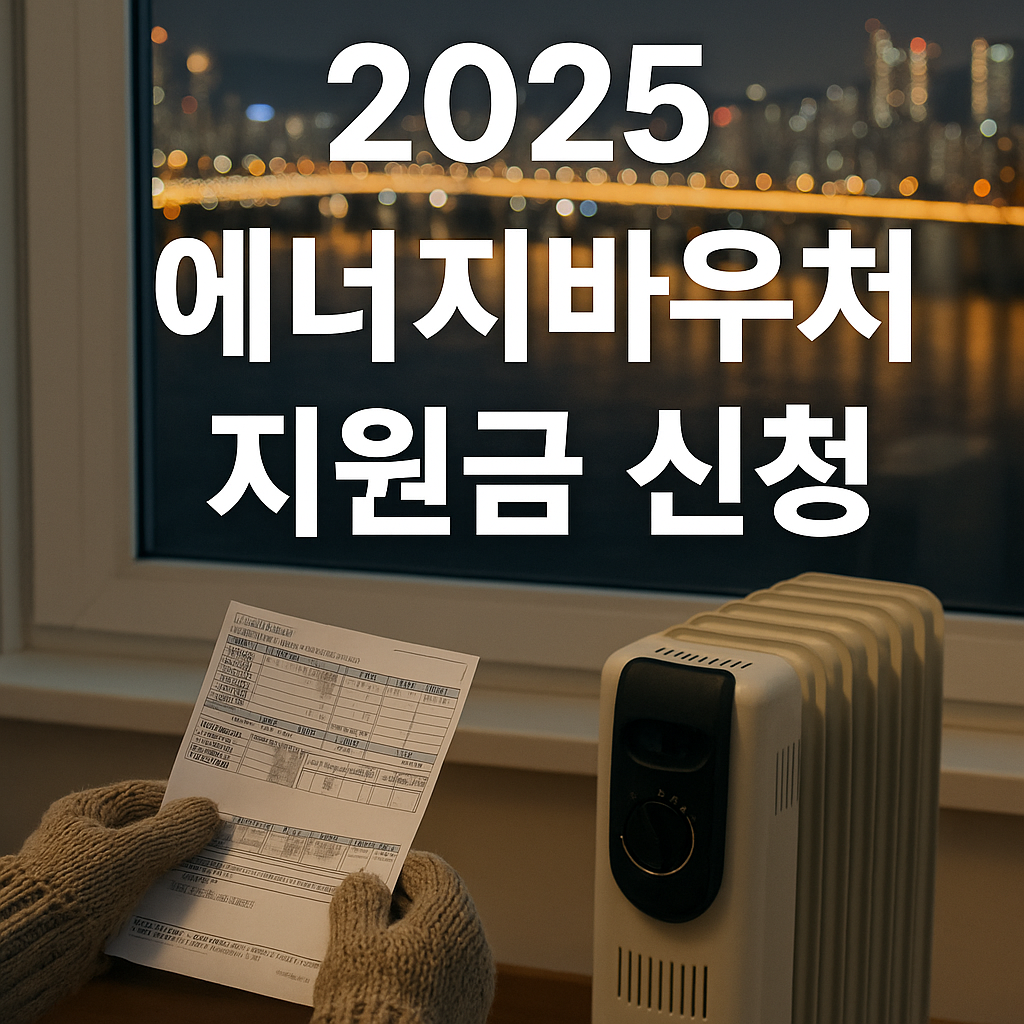 2025년 에너지바우처 지원금 신청방법｜지원대상&middot;신청기간&middot;금액 총정리