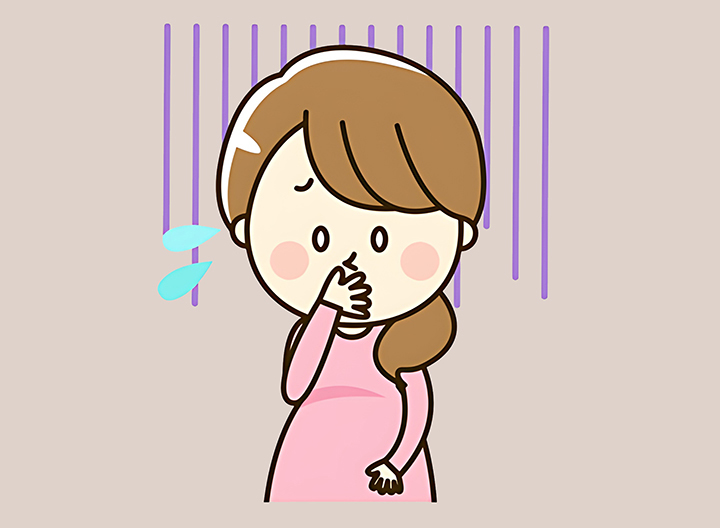 구토가-올라오는-여성