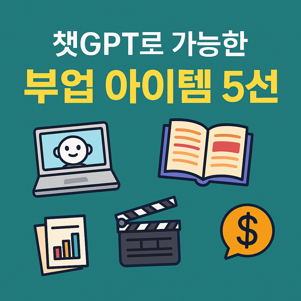 챗GPT로 가능한 부업 아이템 5선