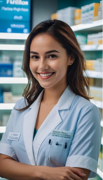 웃고 있는 약사