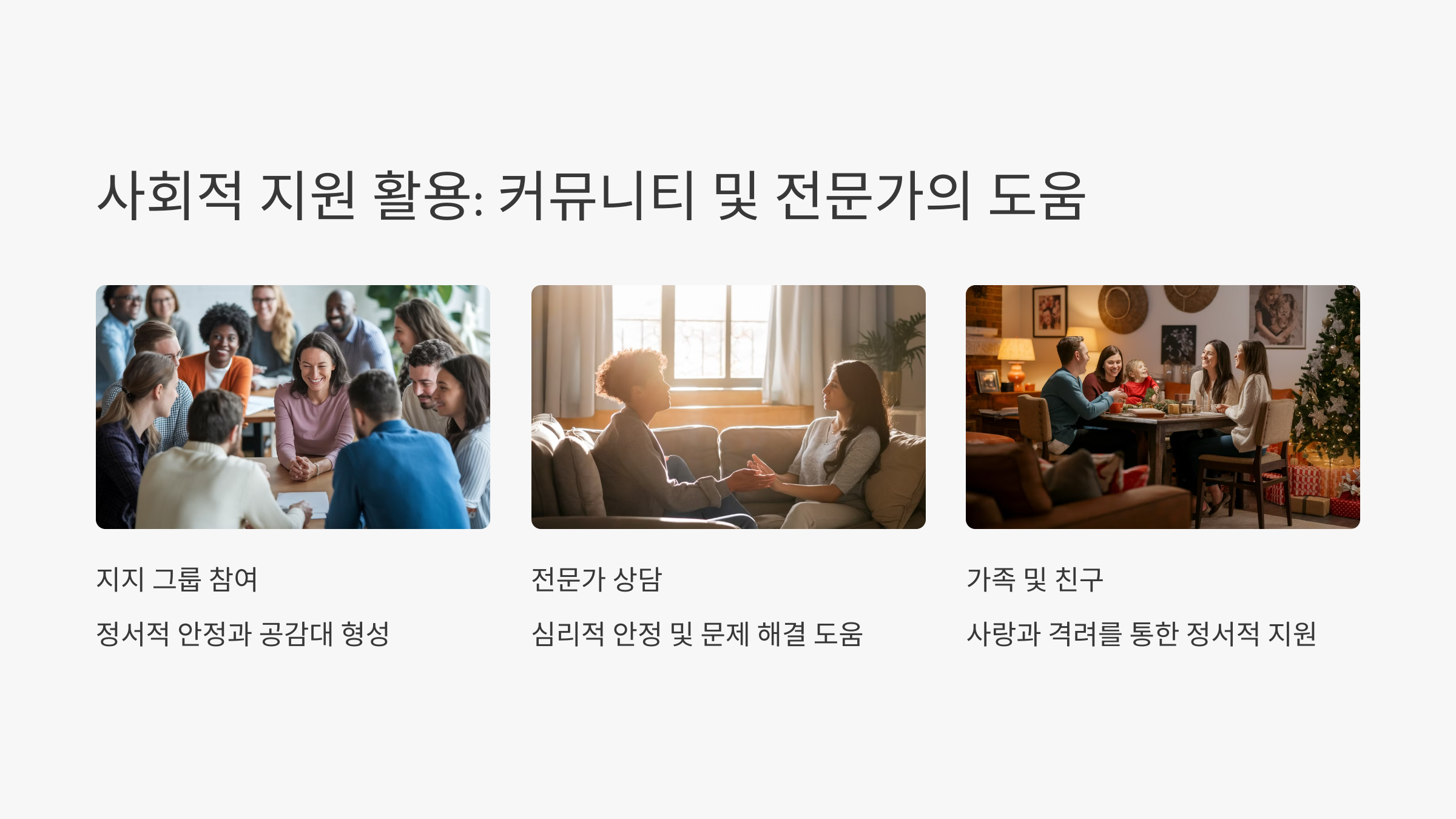 사회적 지원활동
