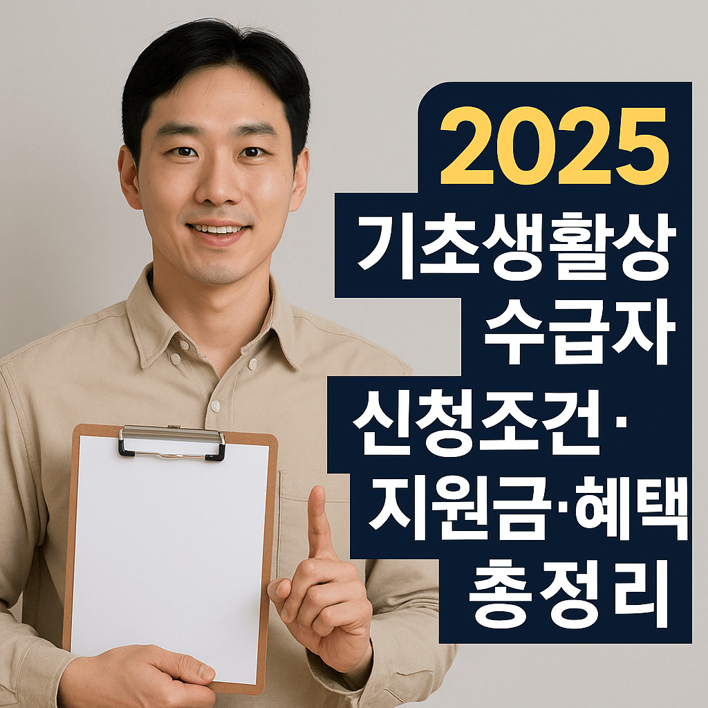 기초생활수급자 신청조건&middot;지원금&middot;혜택