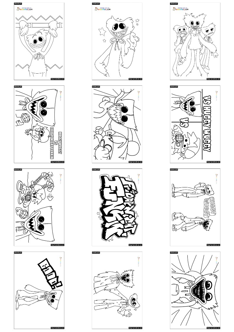 허기워기 색칠공부 도안
