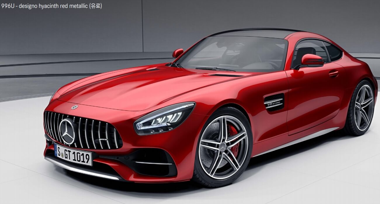 AMG GT Coupe 색상코드 - designo hyacinth red metallic(색상 코드 : 996)