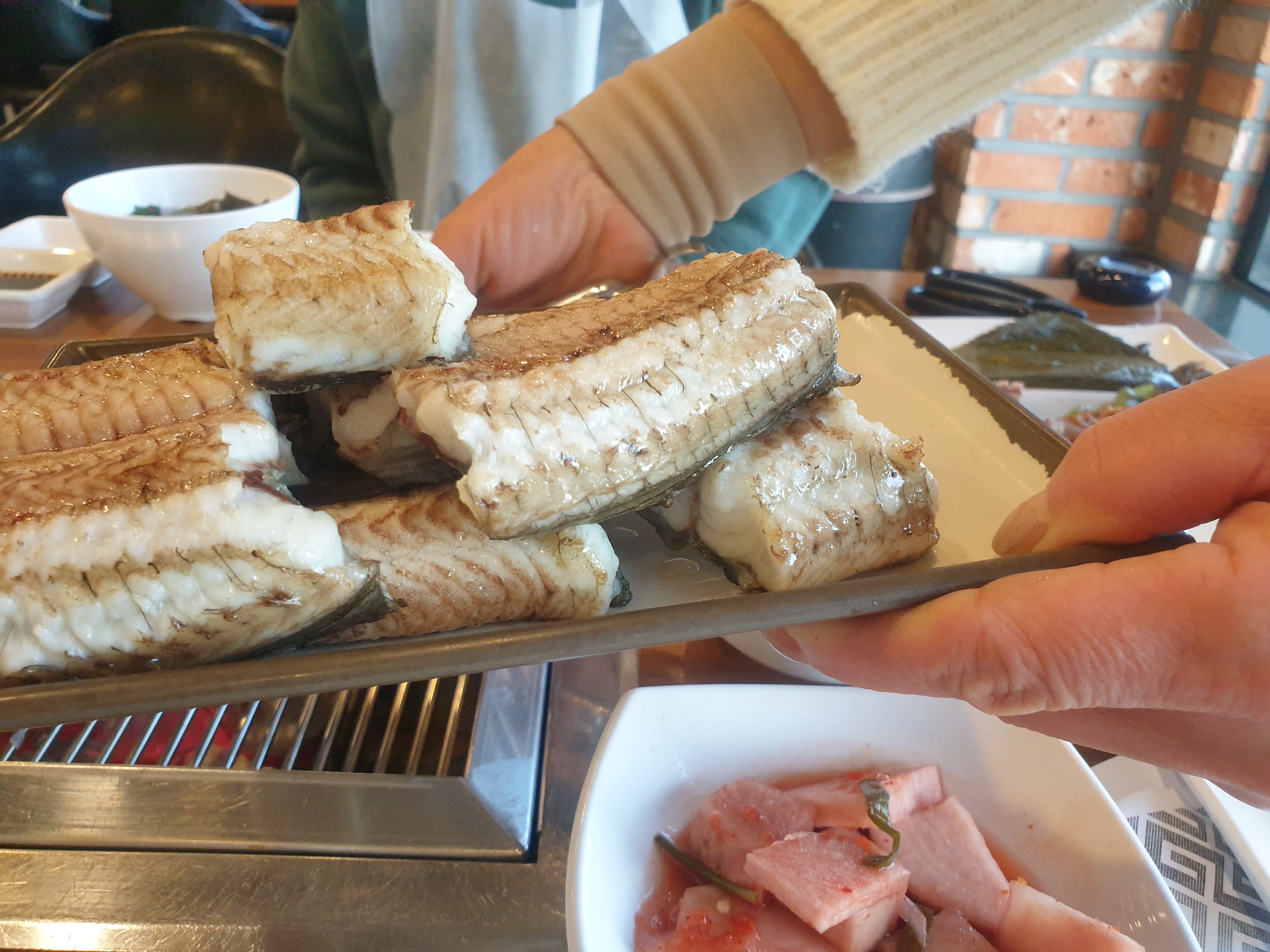 서빙된 갯벌장어