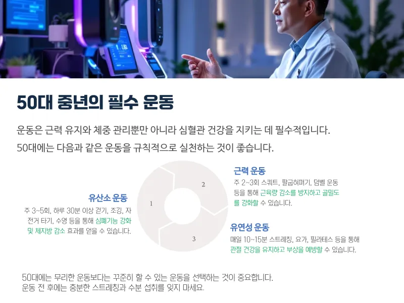 50대 중년의 필수 운동