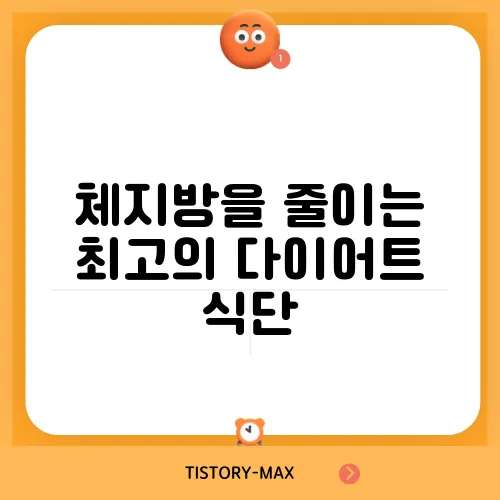 체지방을 줄이는 최고의 다이어트 식단, 지금 시작해보세요!