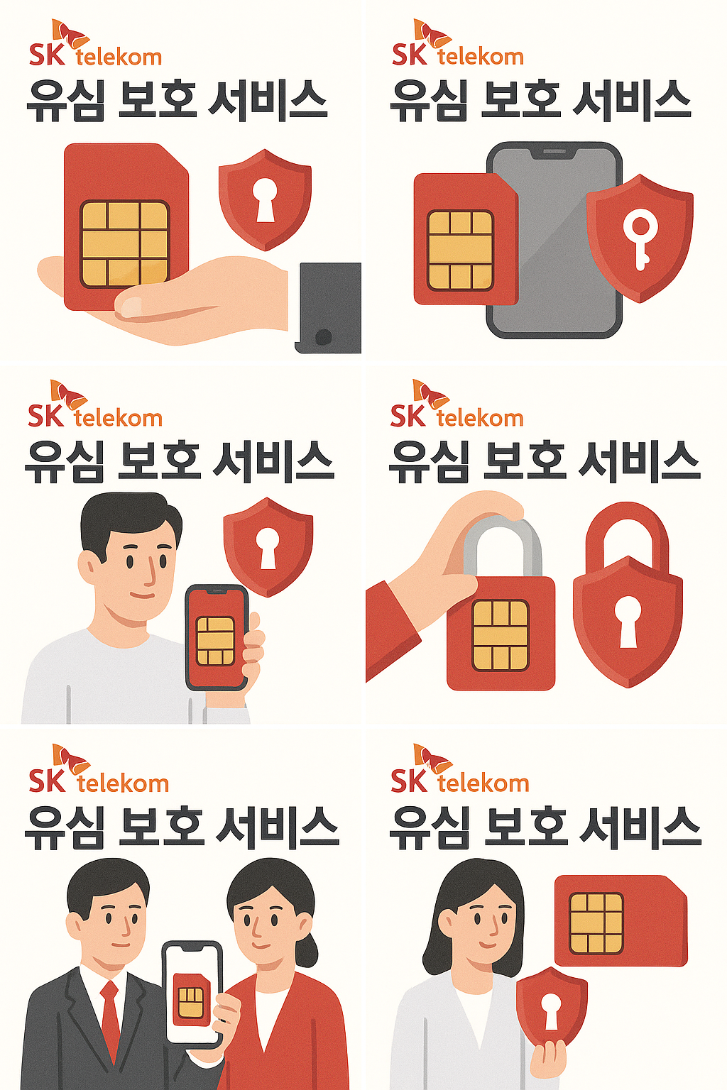 SKT 유심 보호 서비스 신청 및 비밀번호 설정 방법